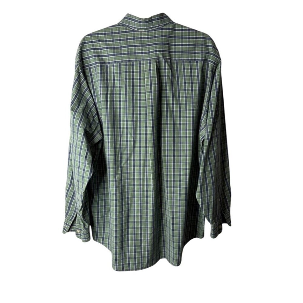 Vineyard Vines Men's Blue/Green Tartan Plaid Whale Shirt Size L - Picture 2 of 5